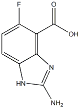 1H-Benzimidazole-4-carboxylicacid,2-amino-5-fluoro-(9CI) 结构式