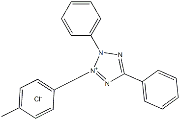 2,5-二苯基-3-(对甲苯基)氯化四唑 结构式