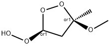 Hydroperoxide, (3R,5S)-5-methoxy-5-methyl-1,2-dioxolan-3-yl, rel- (9CI) 结构式