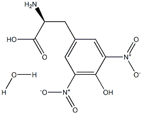 3,5-二硝基-L-酪氨酸单水合物 结构式