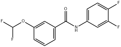 3-(difluoromethoxy)-N-(3,4-difluorophenyl)benzamide 结构式