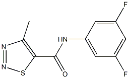 1,2,3-Thiadiazole-5-carboxamide,N-(3,5-difluorophenyl)-4-methyl-(9CI) 结构式