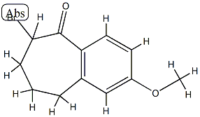 6-bromo-2-methoxy-6,7,8,9-tetrahydro-5H-benzo[7]annulen-5-one 结构式