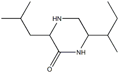 2-Piperazinone,6-sec-butyl-3-isobutyl-(7CI,8CI) 结构式