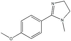 1H-Imidazole,4,5-dihydro-2-(4-methoxyphenyl)-1-methyl-(9CI) 结构式