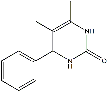 2(1H)-Pyrimidinone,5-ethyl-3,4-dihydro-6-methyl-4-phenyl-(9CI) 结构式