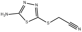 2-[(5-amino-1,3,4-thiadiazol-2-yl)thio]acetonitrile 结构式