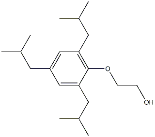 Poly(oxy-1,2-ethanediyl), .alpha.-2,4,6-tris(2-methylpropyl)phenyl-.omega.-hydroxy- 结构式