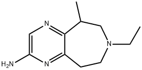 5H-Pyrazino[2,3-d]azepin-2-amine,7-ethyl-6,7,8,9-tetrahydro-5-methyl-(9CI) 结构式