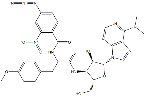 N-(2-nitro-4-azidobenzoyl)puromycin 结构式