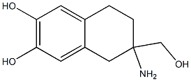 2,3-Naphthalenediol,6-amino-5,6,7,8-tetrahydro-6-(hydroxymethyl)-(9CI) 结构式