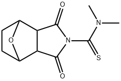 N-(Dimethylthiocarbamoyl)-7-oxabicyclo[2.2.1]heptane-2,3-dicarbimide 结构式