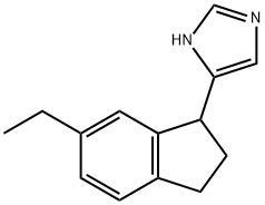 1H-Imidazole,4-(6-ethyl-2,3-dihydro-1H-inden-1-yl)-(9CI) 结构式