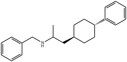 N-[1-Methyl-2-(4α-phenylcyclohexan-1β-yl)ethyl]benzenemethanamine 结构式