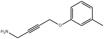 2-Butyn-1-amine,4-(3-methylphenoxy)-(9CI) 结构式