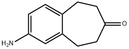 2-AMINO-5,6,8,9-TETRAHYDRO-7H-BENZO[7]ANNULEN-7-ONE 结构式