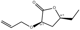 2(3H)-Furanone,5-ethyldihydro-3-(2-propenyloxy)-,(3R,5S)-rel-(9CI) 结构式