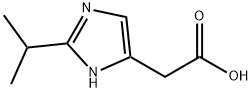 1H-Imidazole-4-aceticacid,2-(1-methylethyl)-(9CI) 结构式