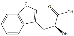 S-2-羟基-3-吲哚基丙酸 结构式
