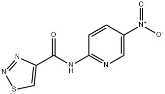 1,2,3-Thiadiazole-4-carboxamide,N-(5-nitro-2-pyridinyl)-(9CI) 结构式