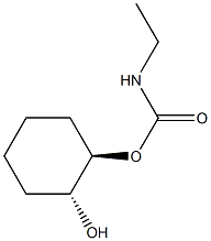 Carbamic acid, ethyl-, (1R,2R)-2-hydroxycyclohexyl ester, rel- (9CI) 结构式