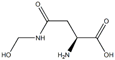 L-Asparagine,N-(hydroxymethyl)-(9CI) 结构式