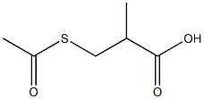 (±)-3-(acetylthio)-2-methylpropionic acid 结构式