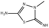 1,3,4-Thiadiazol-2-amine,4,5-dihydro-5-imino-4-methyl-(9CI) 结构式