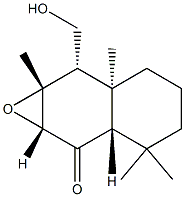 (1aR,2aS)-2a,3,4,5,6,6a,7,7a-Octahydro-7β-hydroxymethyl-3,3,6aβ,7aα-tetramethylnaphth[2,3-b]oxiren-2(1aH)-one 结构式