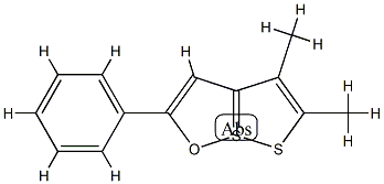 4,5-Dimethyl-2-phenyl[1,2]dithiolo[1,5-b][1,2]oxathiole-7-SIV 结构式