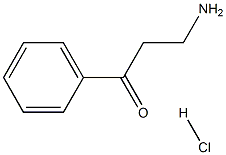 3-氨基-1-苯基丙-1-酮盐酸盐 结构式