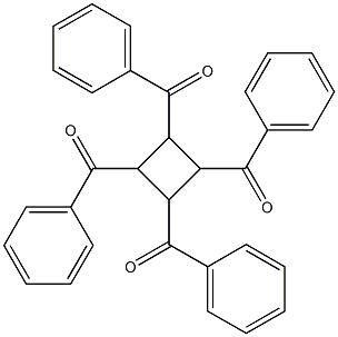 1α,2α,3α,4β-Tetrabenzoylcyclobutane 结构式