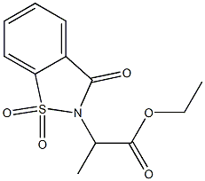 ethyl 2-(7,9,9-trioxo-9$l^{6}-thia-8-azabicyclo[4.3.0]nona-1,3,5-trien -8-yl)propanoate 结构式