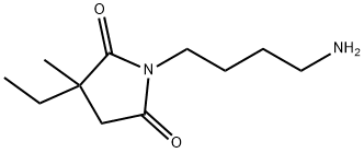 2,5-Pyrrolidinedione,1-(4-aminobutyl)-3-ethyl-3-methyl-(9CI) 结构式