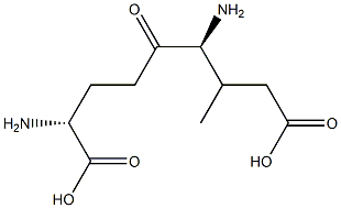 L-gamma-(threo-beta-methyl)glutamyl-L-alpha-aminobutyrate 结构式