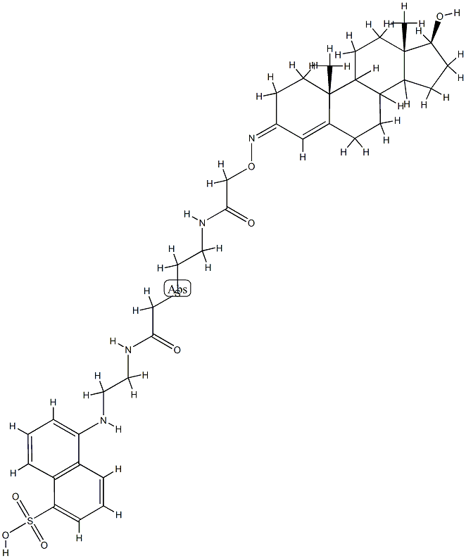 testosterone-cysteamine-DANS 结构式
