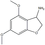 3-Benzofuranamine,2,3-dihydro-4,6-dimethoxy-(9CI) 结构式