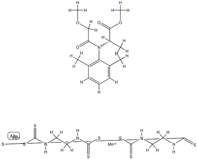 Metalaxyl-mancozeb 结构式