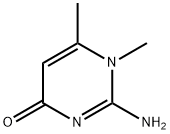 4(1H)-Pyrimidinone,2-amino-1,6-dimethyl-(9CI) 结构式