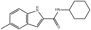 1H-Indole-2-carboxamide,N-cyclohexyl-5-methyl-(9CI) 结构式