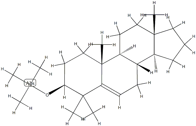 [(4,4-Dimethylandrost-5-en-3β-yl)oxy]trimethylsilane 结构式