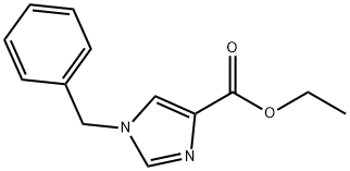 1-苄基-1H-咪唑-4-羧酸乙酯 结构式