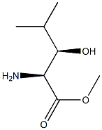 D-Leucine, 3-hydroxy-, methyl ester, (3S)-rel- (9CI) 结构式