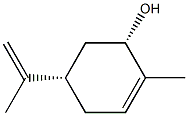 (1S)-2-Methyl-5α-isopropenyl-2-cyclohexene-1α-ol 结构式