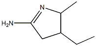 2H-Pyrrol-5-amine,3-ethyl-3,4-dihydro-2-methyl-(9CI) 结构式