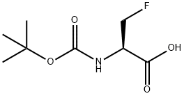 L-Alanine,N-[(1,1-dimethylethoxy)carbonyl]-3-fluoro-(9CI) 结构式