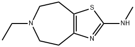 4H-Thiazolo[4,5-d]azepin-2-amine,6-ethyl-5,6,7,8-tetrahydro-N-methyl-(9CI) 结构式