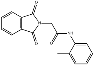 2-(1,3-dioxo-1,3-dihydro-2H-isoindol-2-yl)-N-(2-methylphenyl)acetamide 结构式