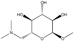 alpha-D-Glucopyranoside, methyl 6-deoxy-6-(dimethylamino)- (9CI) 结构式