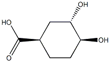Cyclohexanecarboxylic acid, 3,4-dihydroxy-, (1R,3S,4S)-rel- (9CI) 结构式